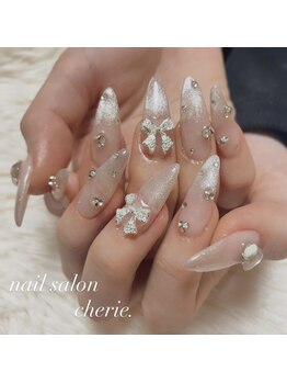 シェリー(cherie)の写真/パーツ無料！パーツ種類豊富で叶える、あなただけのオリジナルネイルデザイン♪