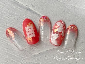 エルバ 目黒不動前(ERBA)/華やかフラワーネイル♪