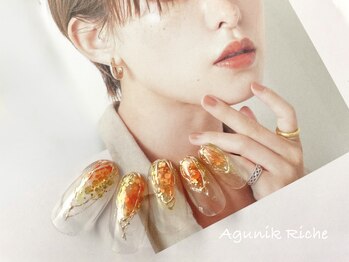 アグニークリッシェ(Agunik Riche)/【オレンジネイル】