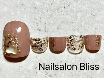 ネイルサロンブリス(nail salon Bliss)/定額FOOTシンプルアート¥5720