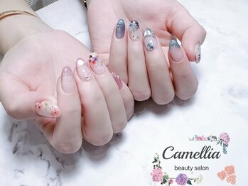 押し花/ハンドジェルネイル