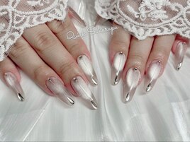 ロングシンプルマグネットネイル