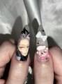 ネイルマフィア 原宿(NAIL MAFIA)&nbsp;好きなキャラと目が合うのは痛ネイル！