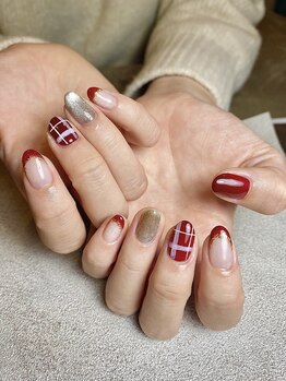 チェックネイル