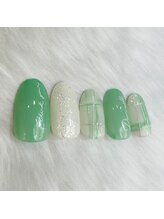 キュント(Qun’t)/青みグリーンのチェック柄