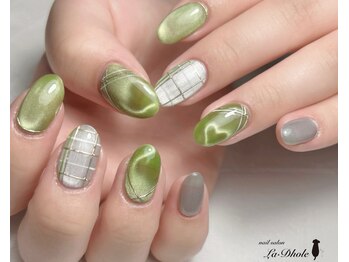 ラドール(La Dhole)/ハートマグネット×チェック柄