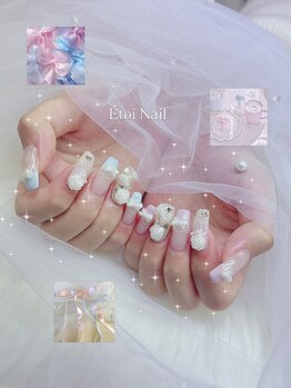 エトワネイルトウキョウ(Etoi Nail Tokyo)/レース×薔薇ネイル