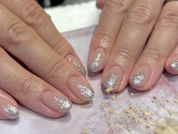 ティーエヌ 越谷店/ワンカラー＋ラメがけ