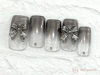 ネイルメゾン 池袋店(NAIL MAISON)/ミラーリボン¥8500