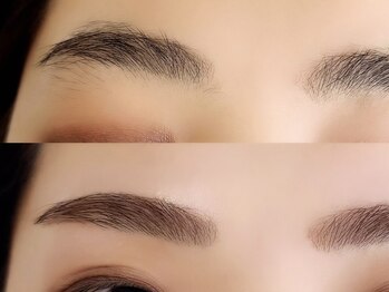 ボヌール(Bonheur)の写真/アイブロウWAXで柔らかい印象のイマドキ眉に!お顔の印象を決める眉毛もプロの手で美しく♪初めての方にも◎