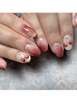 アティックネイルアトリエ(attic nail atelier)/さくらんぼネイル