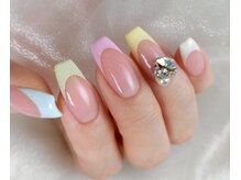 ネイルサロンアンドスクール バニラ(nailsalon&school VANILLA)の雰囲気（大人可愛いフレンチネイル［パラジェル/マグネット/フィルイン］）