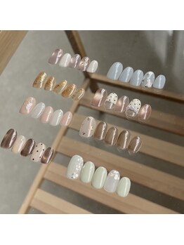 フルリ(Fleuri)の写真/《人気No.1》トレンド感たっぷりの定額デザイン！飽きずに楽しめる大人可愛いネイル♪
