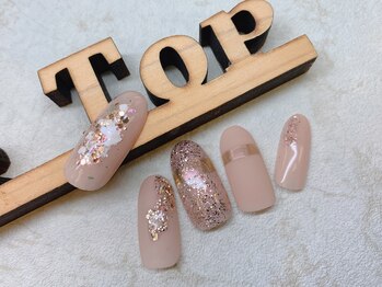 pinkラメ-ニュアンス