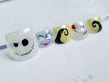 ネイルフロンティア 吉祥寺(NAIL FRONTIER)/手描きナイトメアフット8980円～