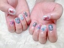 花火ネイル/お祭りネイル