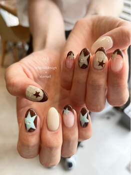 星ネイルデザイン