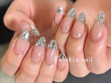 トゥインクルネイル(Twinkle Nail)/美フォルムガラスフレンチネイル