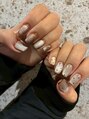 皇ネイル(皇Nail)&nbsp;ニュアンスの中で洋服合わせやすいアートシンプルアート
