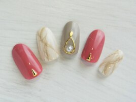 大理石アートネイル