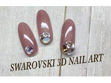 フェアリーヘア ニーナ(Fairy Hair Ni-na)/スワロフスキー3Dネイルアート☆