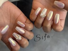 シファ(Sifa.)/オーロラ/蝶々ネイル