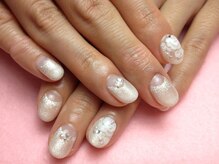 マニエネイル(mani e nail)/ブライダル/ホワイトパール