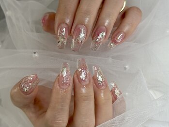 長さだし10本クリアネイル