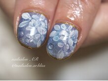 ネイルサロンアンドスクール エーアール(AR)/今期大人気☆紫陽花アート♪