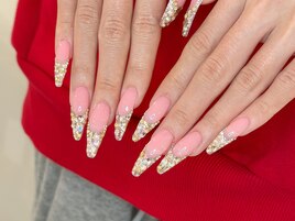 埋め尽くしフレンチネイル