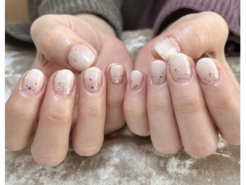 ラナムーン プティ(Lanamoon petit)/白グラ×ラメ　フィルイン