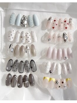 リプティ(Ri’Petit)の写真/韓国ネイルからワンホン・ニュアンスまで!定額で可愛くなる指先で気分UP♪