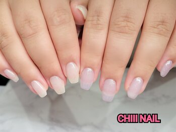 チーネイル(CHIII NAIL)/春色ラメでワンカラーネイル