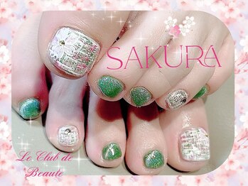 ル クラブ ド ボーテ 練馬/桜&よもぎカラーフットネイル☆
