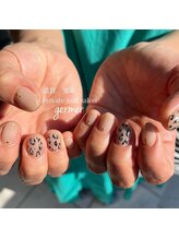 ジェルメ(germer)/ヒョウ柄ネイルデザイン！