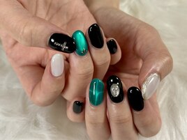 ダークハロウィンネイル