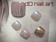 ディーディーネイルアート(dD nail art)/フットsimpleアートコース¥5,500