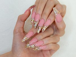 埋め尽くしフレンチネイル