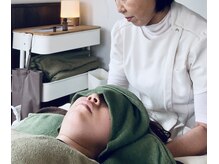 アロマの風の雰囲気(優しいタッチで首肩がふわっと軽く。新感覚の調圧バランス整体)