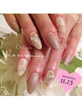 ラナンキュラス(Ranunculus)/クリスマスNail☆ツリー