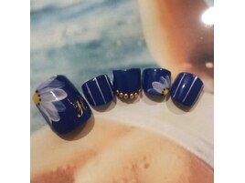 お花フットネイル