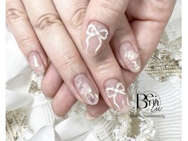 手描きぷくぷくリボン