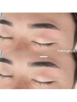 まつげ屋 サントムーン柿田川店の写真/【メンズ眉WAX】メンズアイブロウも大好評★骨格と筋肉の黄金比に合わせご提案◎