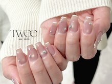 ネイル 本町(nail Twee salon)/【堺筋本町】細フレンチネイル