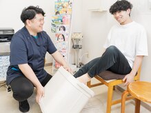 安井鍼灸接骨院 松葉公園院/遠赤外線を用いた足の温め