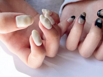 アイネイルズ 梅田店(I nails)/個性派ニュアンスぷっくり¥9700