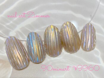ネイルアート ジマー/90minart コース¥9960