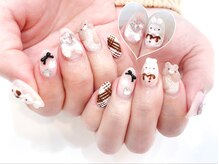 ネイルコレクション ピンク(Nail Collection Pink)/3Dうさぎ★溶けかけクマ