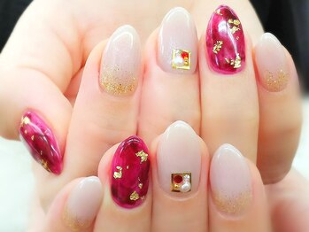 ネイルサロン シェル(Nail Salon SHELL)/定番の赤べっ甲！