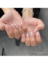 ホワイトグラデーション♪